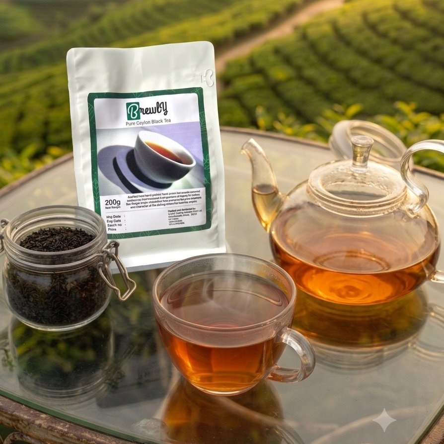 Brewly Tea Product Display